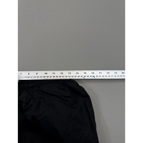 Adidas Track Pants Vintage 90s Women's Medium Black Windbreaker Y2K Baggy Lined‎ - Picture 6 of 12